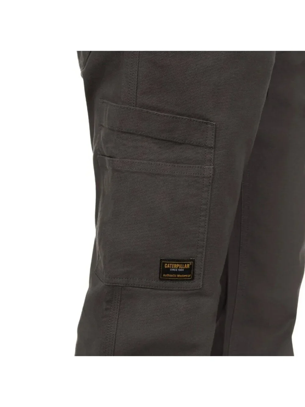 NWT CAT Men's Gray 34x34 Utility Work Canvas Pants Flex Waistband Cargo